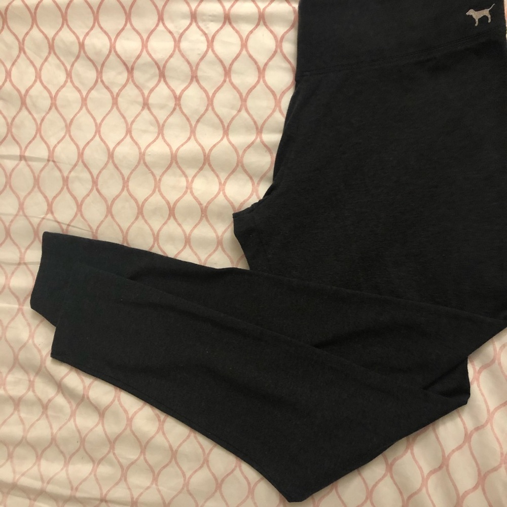 Pink yoga pants.